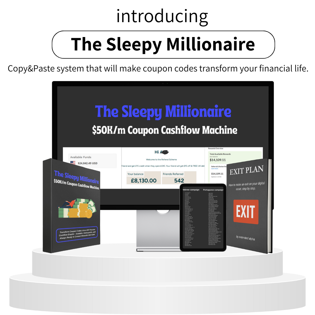 The Sleepy Millionaire: $50K/M Coupon Cashflow Machine